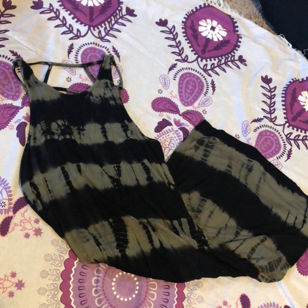 Drape back dress